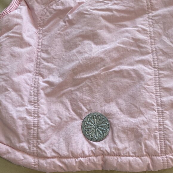 Woodland Girls Pink Camping Outdoor Puffer Vest Size 4 - Picture 8 of 9